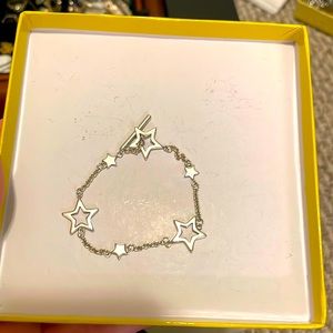 Tiffany & Co. Star Toggle Love Bracelet 7" Sterling Silver Gift
